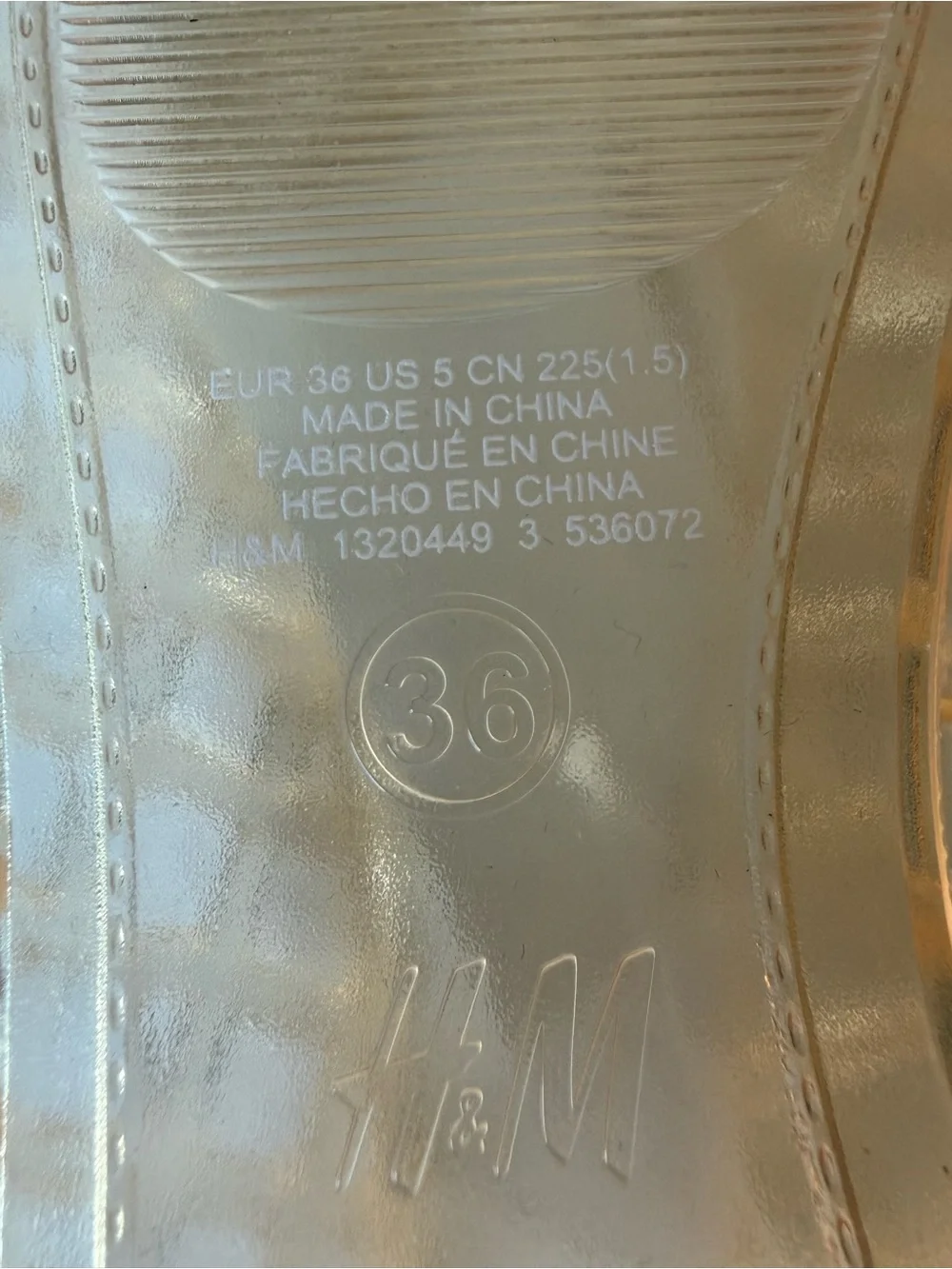 H&M Peach/Apricot Jelly Flats